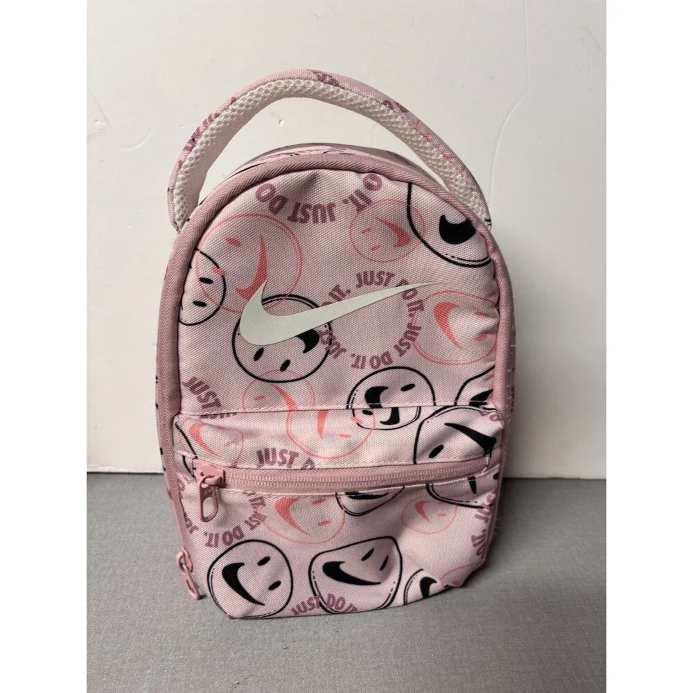 Nike Brasilia Just Do It Fuel Pack Lunch Bag Box Tote White Splatter Swoosh